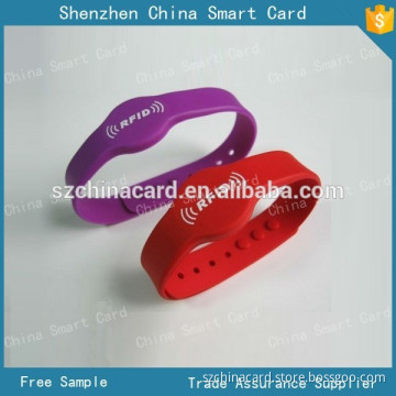 Hot Sell Smart proximity RFID Wristband Bracelet with soft Silicone